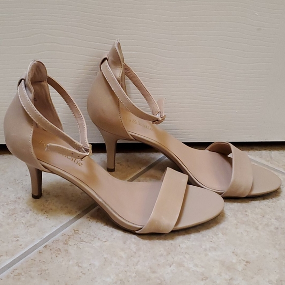 Nude Heel Sandals - Picture 2 of 5